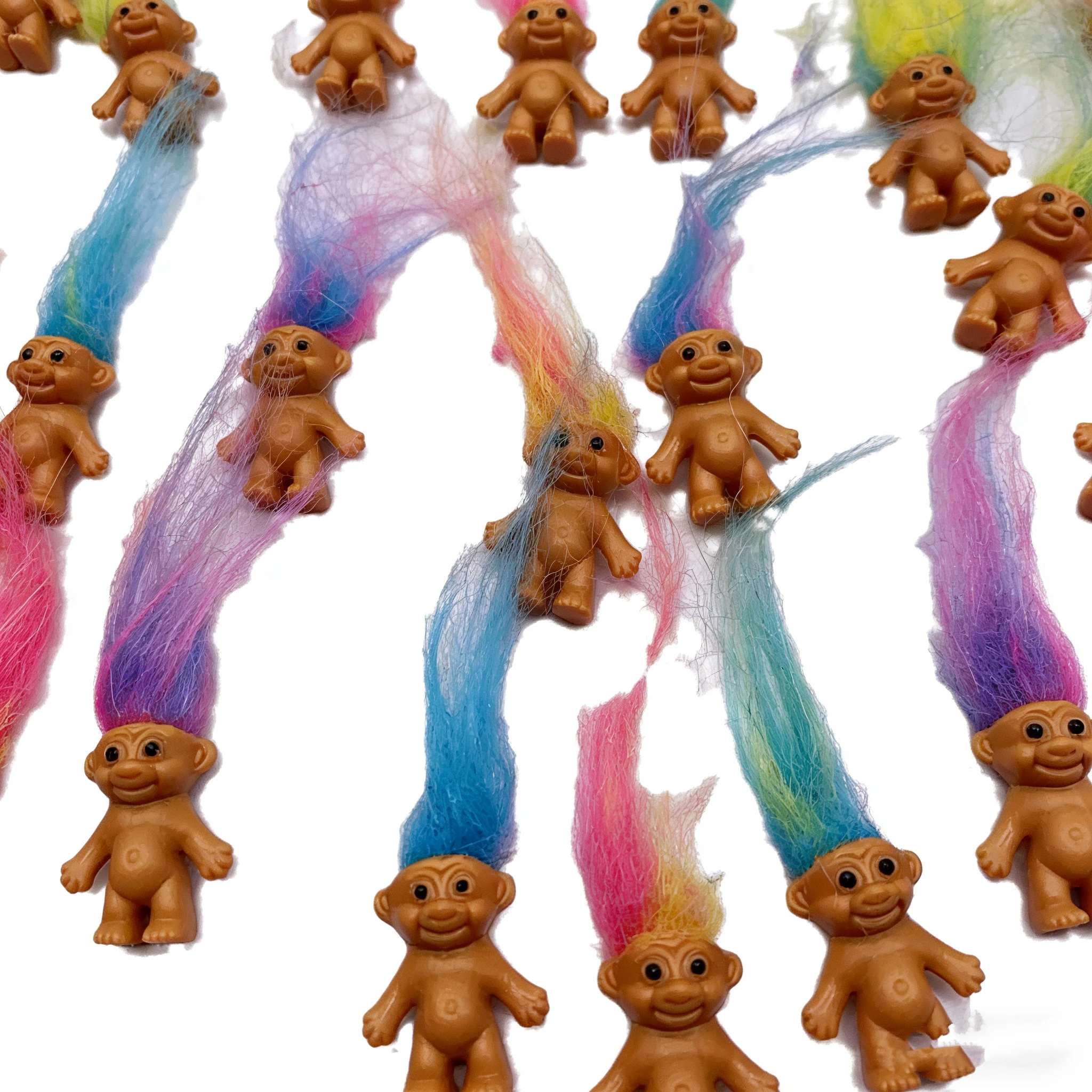 Troll Dolls, Vintage Trolls Lucky Doll Figures, Chromatic Adorable Cute Little Guys Collection, Party Favors,Christmas,Halloween view 4
