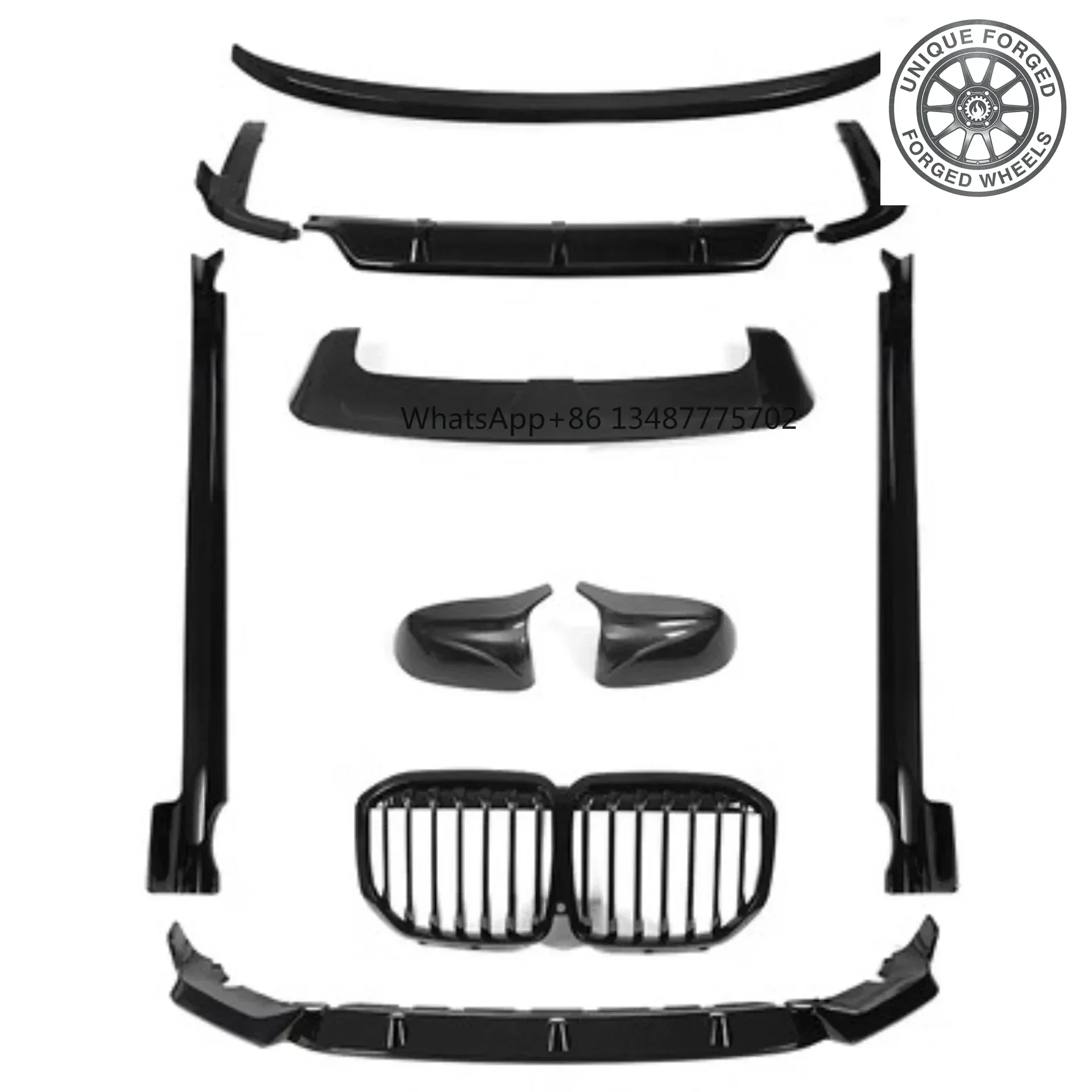 26style Body Kit Front Shovel Rear Lip Side Skirt For BMW X7 G07 23 Side Skirt Grille Rearview Mirror Cover Convert New Surround