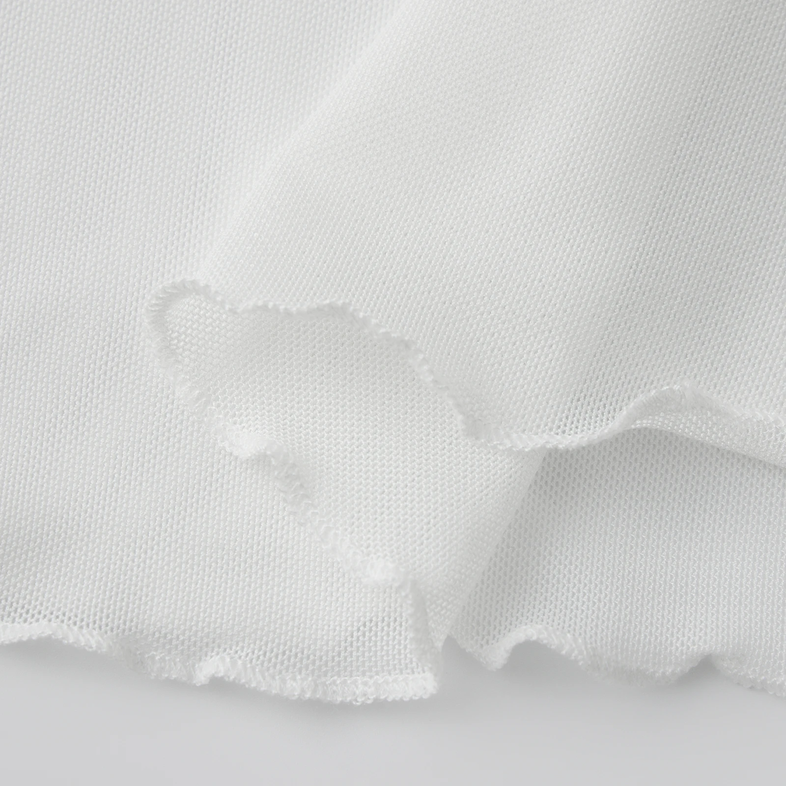 تي شيرت نسائي بلون سادة لربيع وخريف وأكمام طويلة ورقبة على شكل حرف U بقصة ضيقة وطبقة أساسية مقصوصة #5