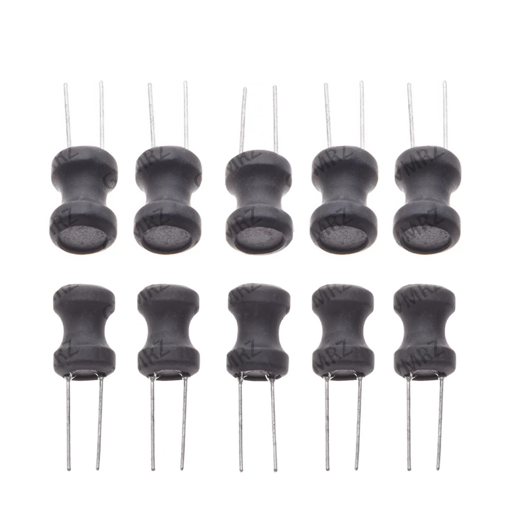 10PCS 0912 9*12mm I-shape Power Inductor Inductance Copper Coil 1MH 68uh 100uh For PCB 9x12