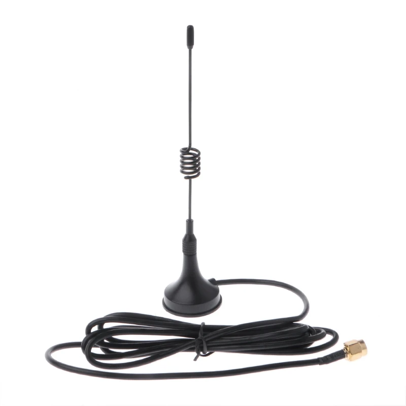 2024 New 433MHz Antenna 5dbi Male RG174 Cable GSM GPRS 1.5M Magnetic Base For Ham Radio