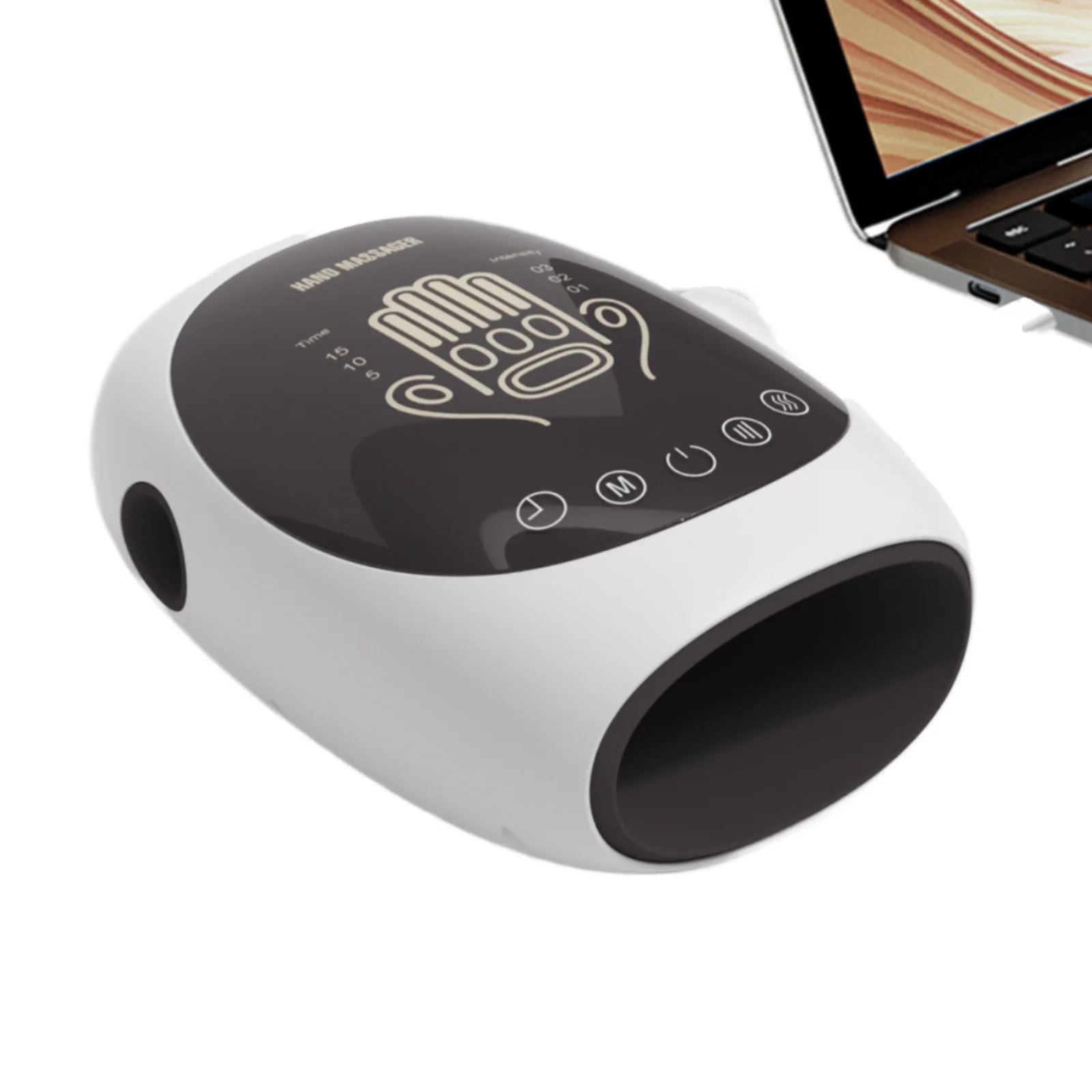 

Electric Hand Massager with Heat for Pain Relief Air Compression Palm Fingers Muscle Reliever