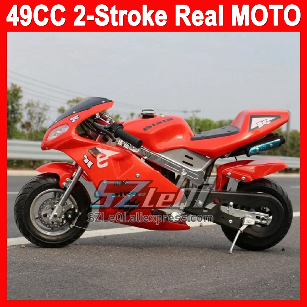 49CC 50CC OFF-Road Vehicle Apollo Mountain Pocket Bike Small 2-Stroke Sports Mini Motorcycle Gasoline Kart Kids Racing Motorbike