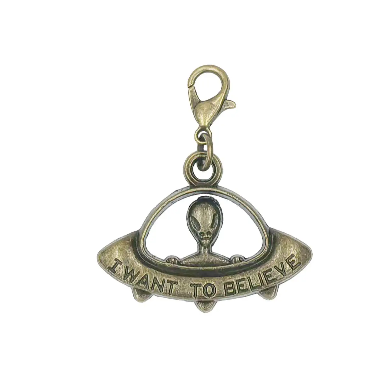 

6PCS New Spacecraft with Alien ET Charm Pendants Dangle 36mm Long DIY Crafts Jewelry Accessories Creative Handmade Supplies