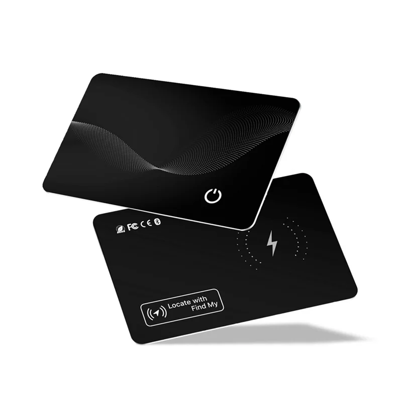-ABGQ การ์ดติดตามตําแหน่งป้องกันการสูญหาย การ์ดติดตามไร้สายบางเฉียบ รองรับการชาร์จไร้สาย