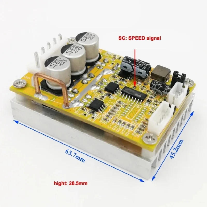 DC 5-36V 350W BLDC Three-Phase Brushless (With Hall) Motor Controller Brushless Sensor Motor Driver