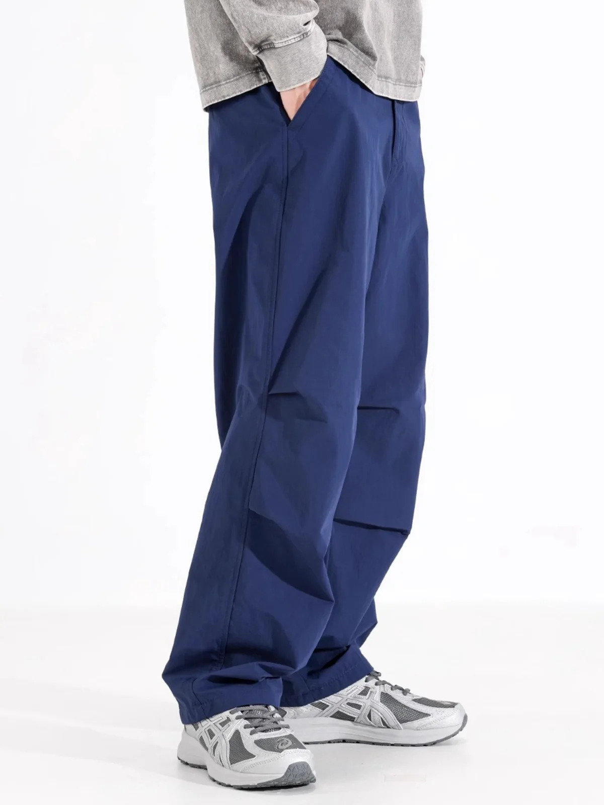 

Американские повседневные рабочие брюки, мужские весенне-осенние широкие брюки для отдыха, десантные брюки, прямые длинные брюки-трубы, молодежные Vi...