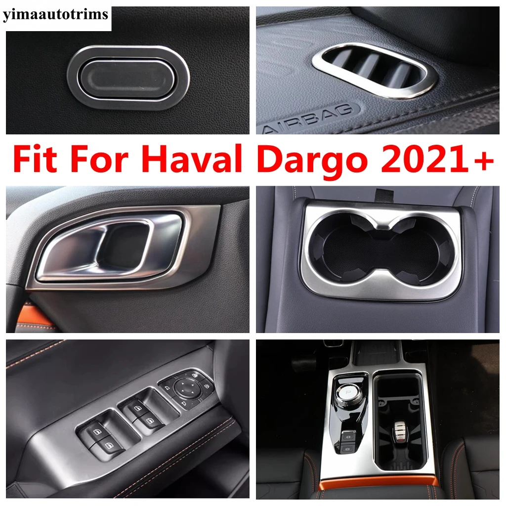 

Handle Bowl Speaker / Window Lift / Water Cup / Glove Box / Air Vent Cover Trim Accessories Interior For Haval Dargo 2021 2022