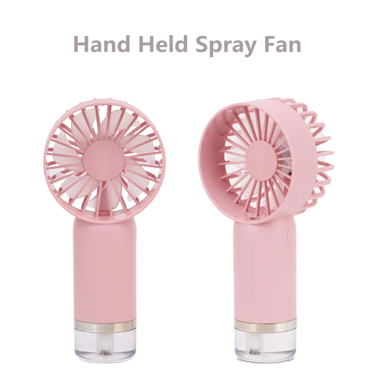 

Portable Rechargeable Mini Fans Water Spray Handheld Fan Tripod LED Display Handheld/Desk/Seat 3 in 1 Personal Small Fan Tools