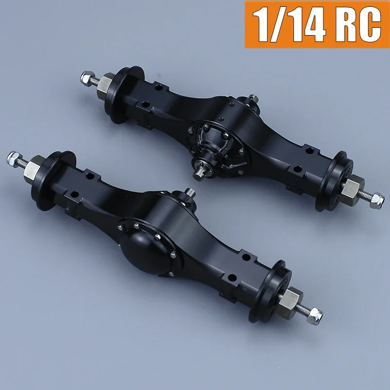 1:14th Scale RC Truck Simulation Rear Axle Rear Through Axle without Lock for Tamiya SCANIA 770S R620 VOLVO BENZ Arocs MAN Car