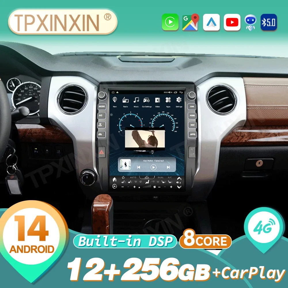 

12.1 Inch For Toyota Tundra 2014~2019 Android 14 Carplay Car Radio Automotive Multimedia Stereo Player GPS Navigat Head Unit