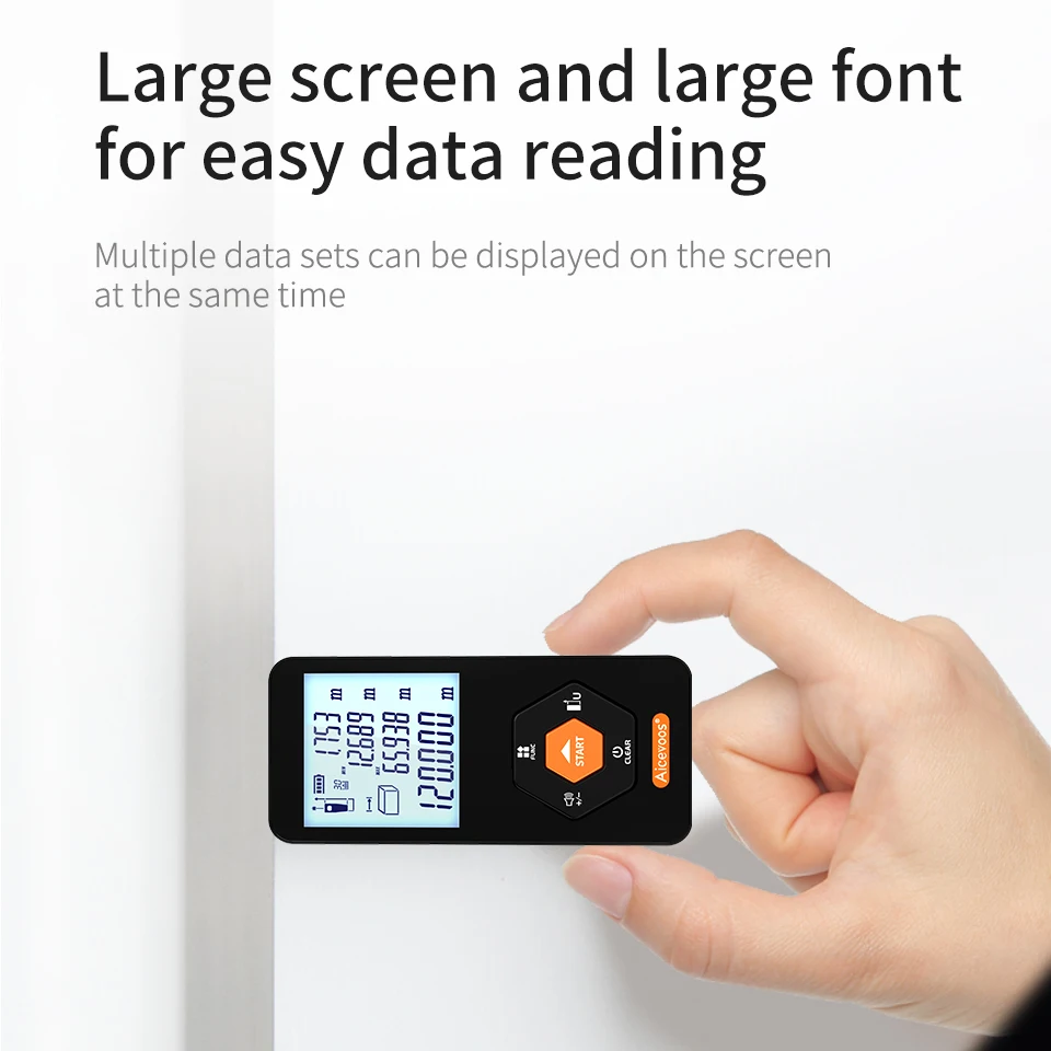 Aicevoos digitaler Laser-Entfernungs messer 50m 70m 120m m Laser-Entfernungs messer Trena Laser-Maßband Roulette-Entfernungs messer