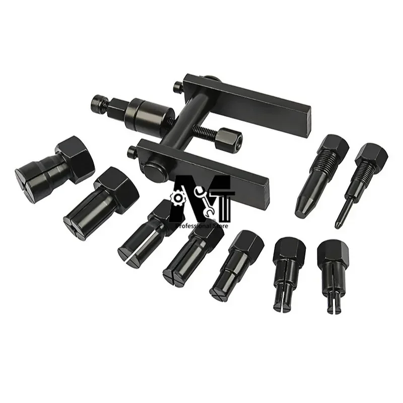10pcs Practical Bearing Puller Motorcycle Bearing Removal Tool Puller with Box Motorcycle Internal Bearing Puller Kits