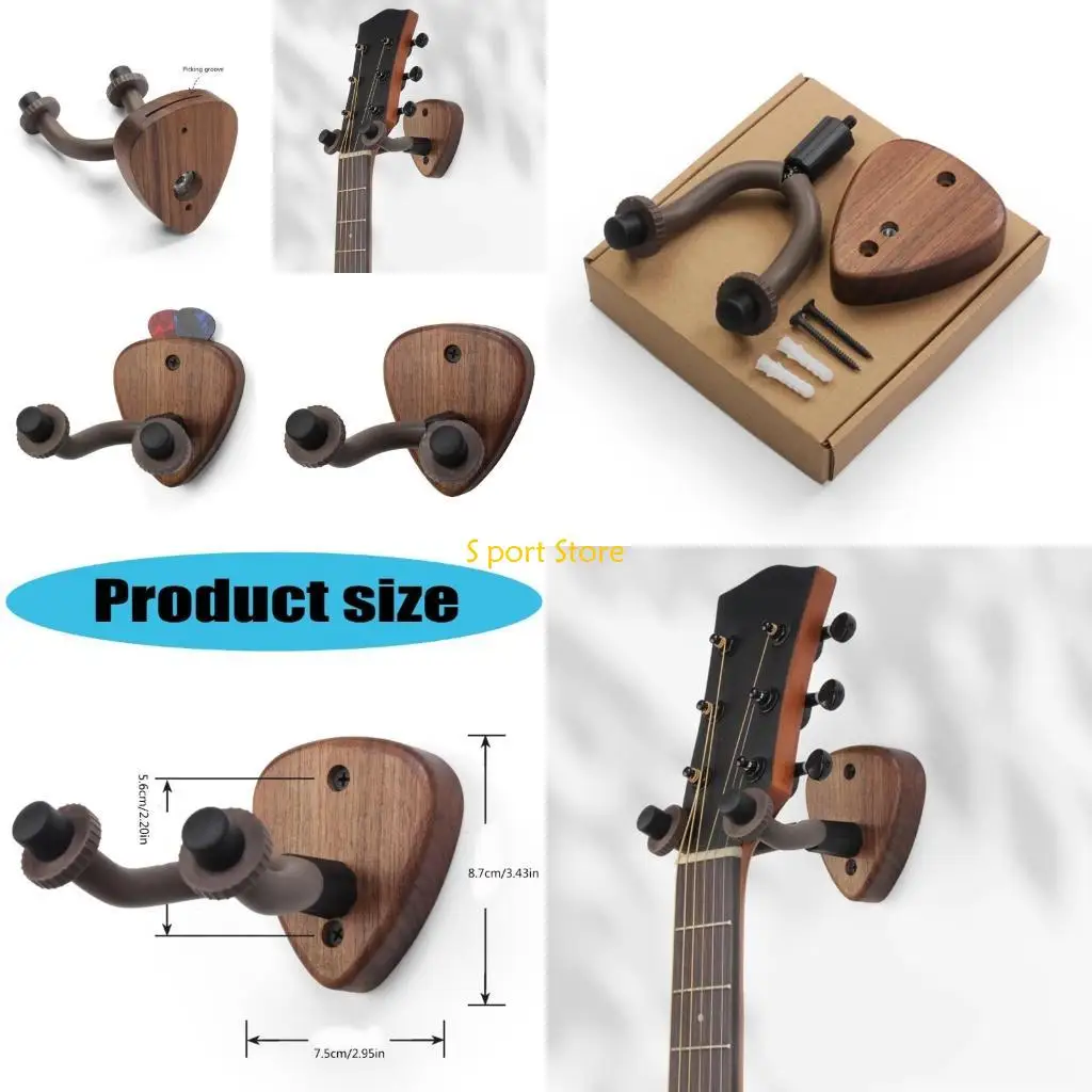 U2JB Gitarre Wand Halterung Aufhänger Gitarre Ukulelen Aufhänger Wand Haken Halter Stehen für Gitarre Ukulelen Gitarre Wand