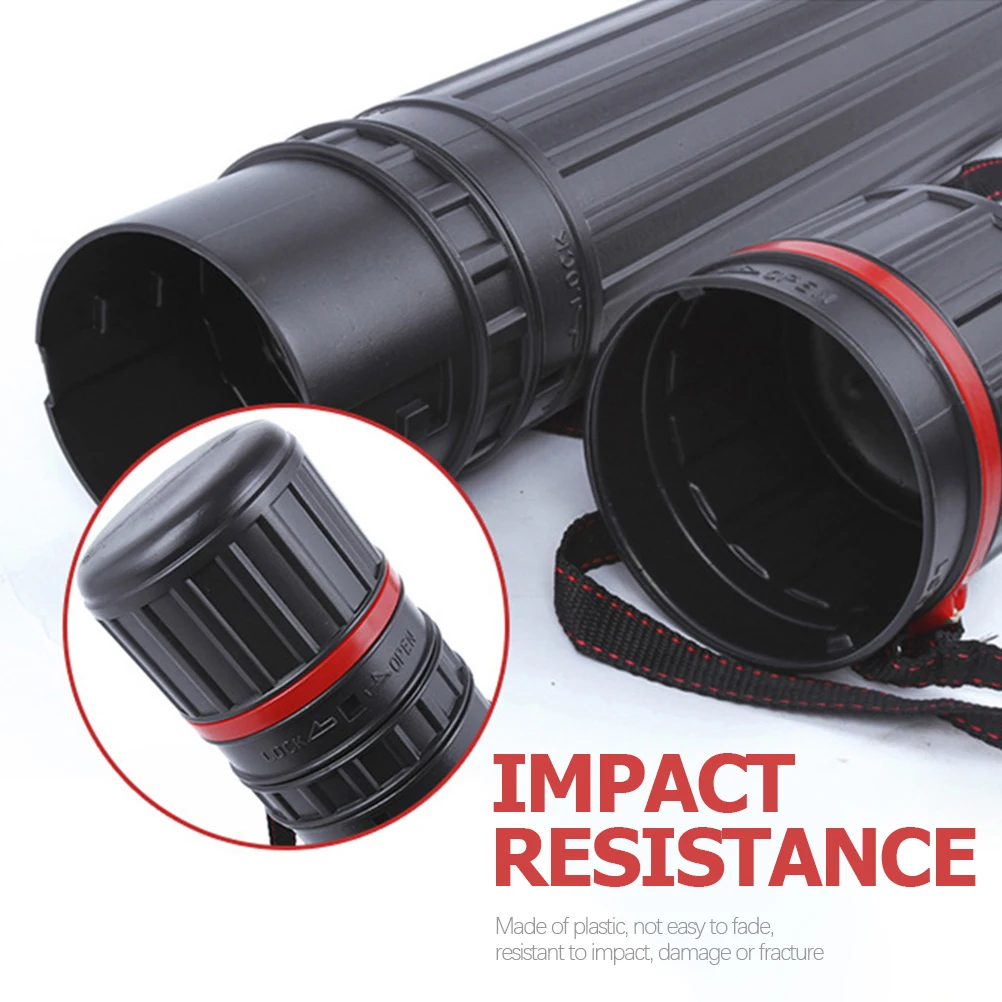 3 قطعة أنابيب تخزين الملصقات القابلة للتمديد المحمولة حزام قابل للتعديل أنبوب الرسم الفني حمل أنبوب ملصق أنابيب للتخزين