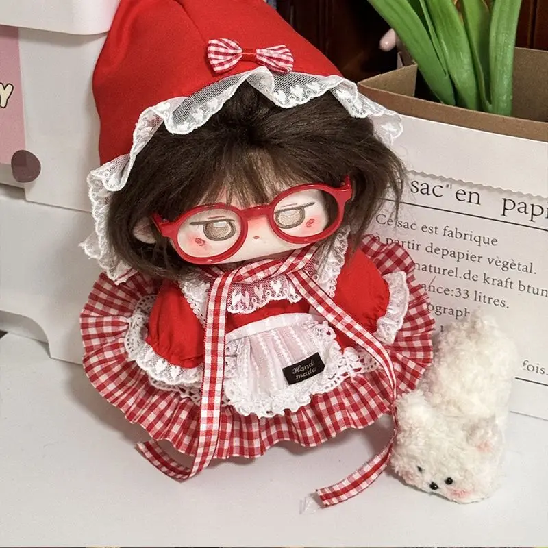 10 سنتيمتر-20 سنتيمتر ملابس الفتيات دمية القطن ، فستان الدمية القطيفة الأصلية ، مجموعة استبدال خلع الملابس فستان كعكة الأميرة #5