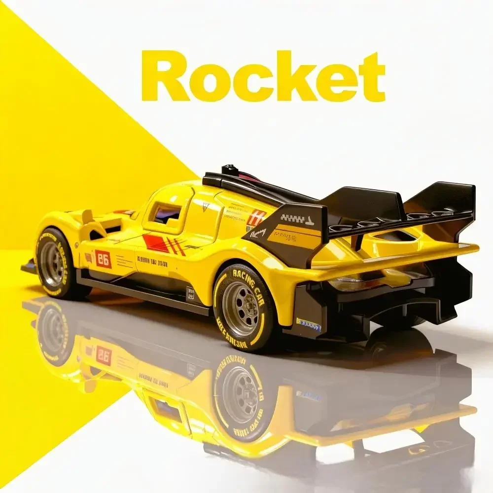 1:36 Metal Sport Car Model Pull-Back Power Open Doors Alloy Collectible Vehicle High-end Gift Office Decor Ornament