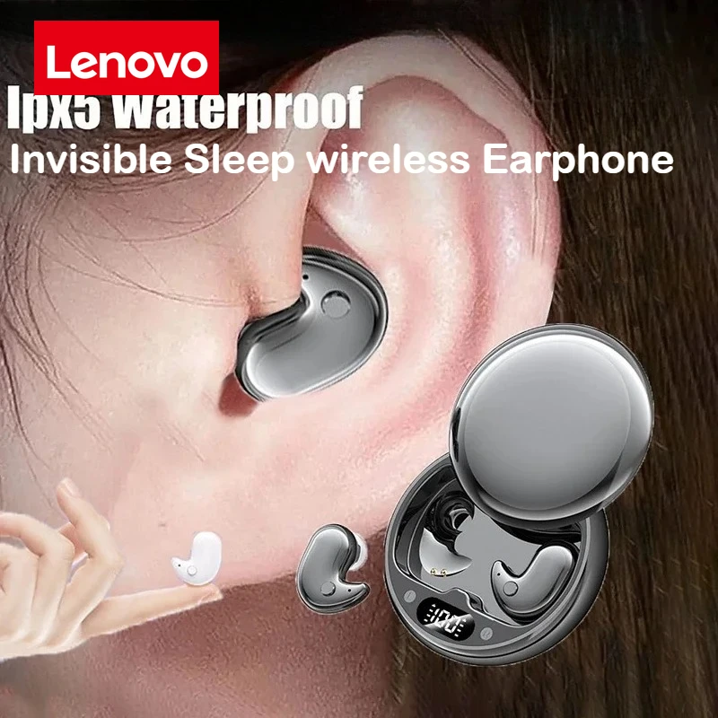 Lenovo Y36 Мини-невидимые наушники Bluetooth 5,3 IPX5 Водонепроницаемые беспроводные наушники TWS с микрофоном Спортивные стереонаушники