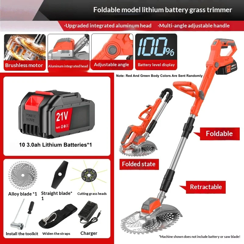 21v Lithium Battery Lawn Mower Desbrozadora Batería 충전식예초기 충전 예초기 Podkaszarka Akumulatorowa Debroussailleuse À Batterie Trimmer