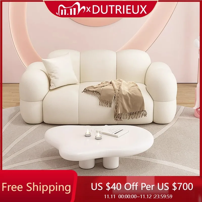 

Ergonomic Cream Living Room Sofas Big Size Interior Save Space Aesthetic Living Room Sofas Designer Koltuk Takımı Home Design