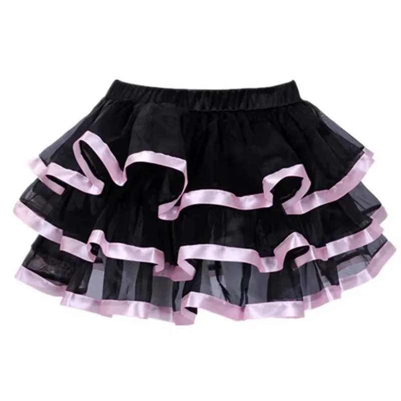 Jupon élastique pour femme, jupe gothique, maille burlesque, micro mini jupe tutu sexy, jupes steampunk pour dames, performance