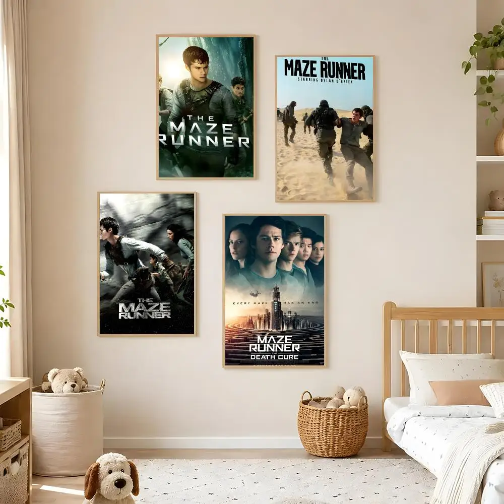 Movie The Maze Runner Poster Poster HD Waterproof PP Self-Adhesive Removable Wall Art for Bedroom   Decor Gift