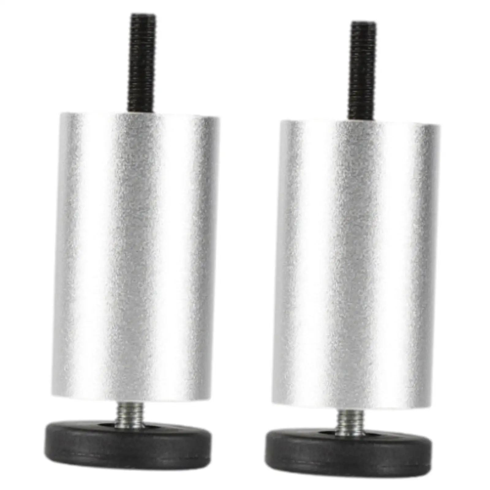 2x Adjustable Furniture Legs Support Legs Heightening Rustproof Adjustable Height Round Replacement for Desk Cabinet Bed