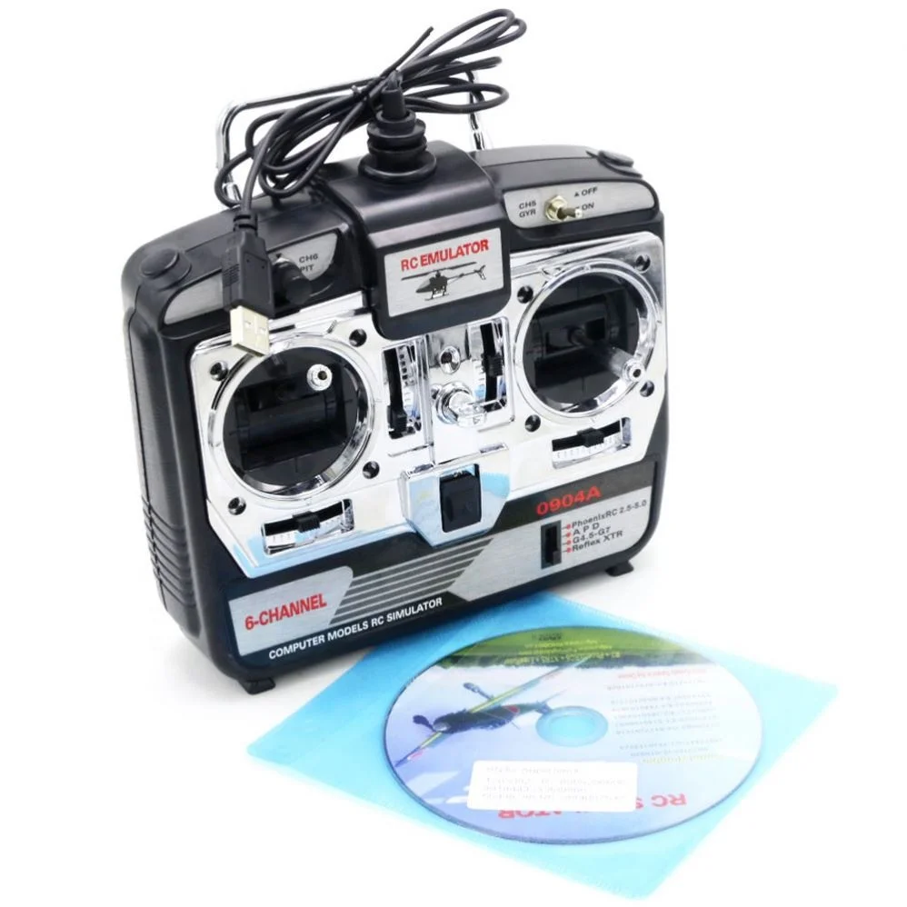 

JTL-0904A 6CH RC Flight Simulator Support Realflight G7 Phoenix 5.0 XTR Remote Control Helicopter Fixed-wing (MODE1)