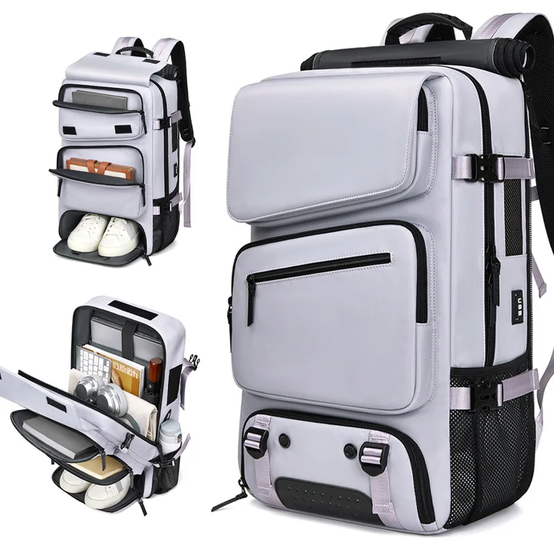 

Laptop Bag for Travel large Capacity Backpack with Dry Wet Separation 55L Bag Multi Functional Luggage Crossbody men's Bag