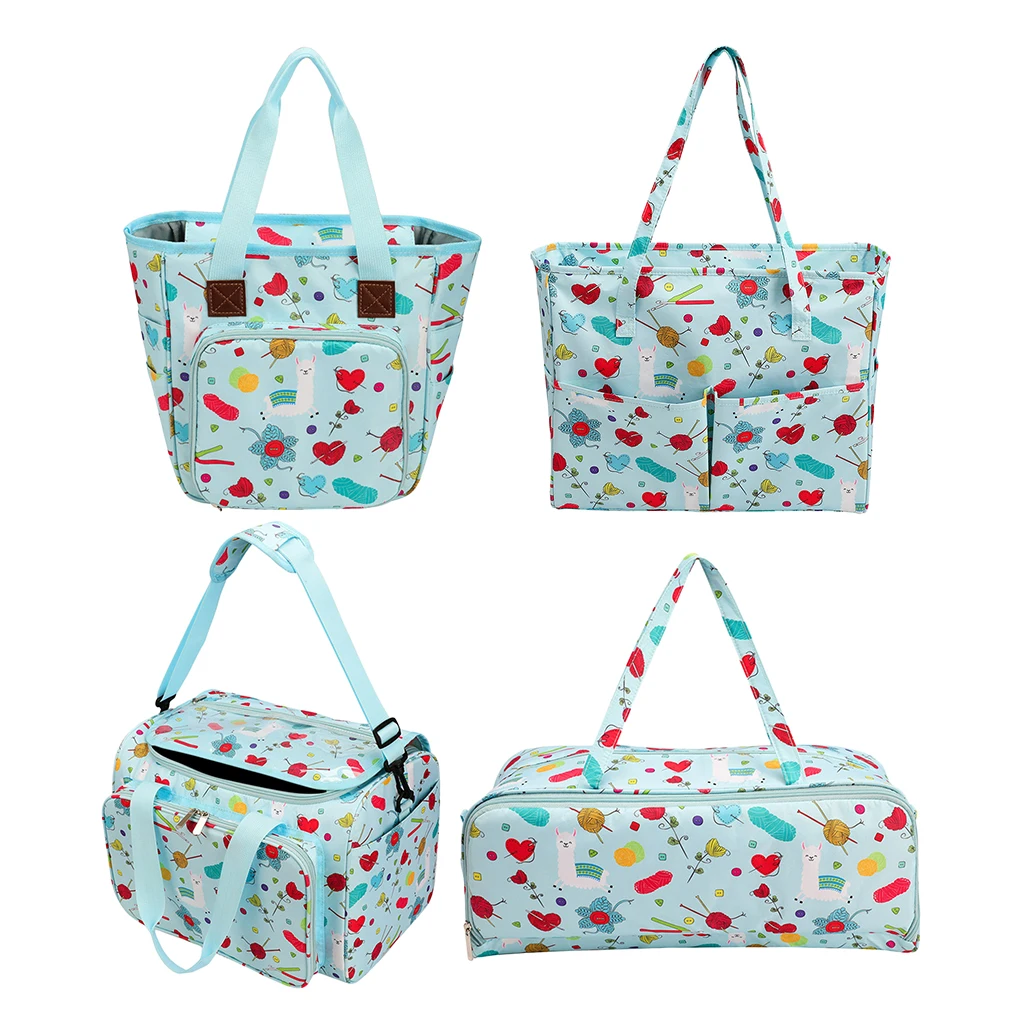 Practical Knitting Bag Crochet Needles Tote Bag Yarn DIY Sewing Tools Storage