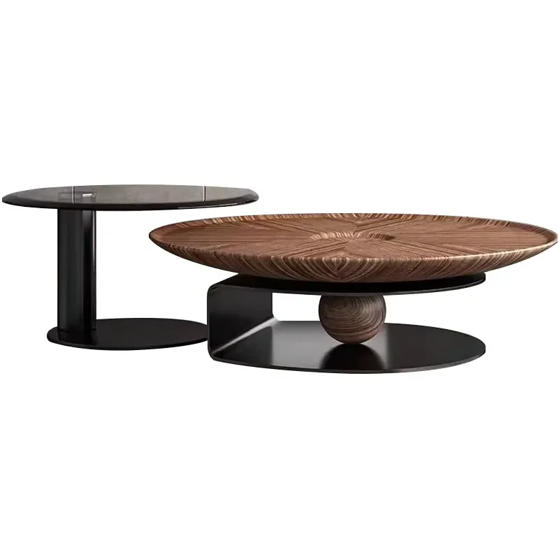 Durable Wooden Coffee Table with Stainless Steel Legs Domed Storage Space Modern Design for Living Room Available in Various