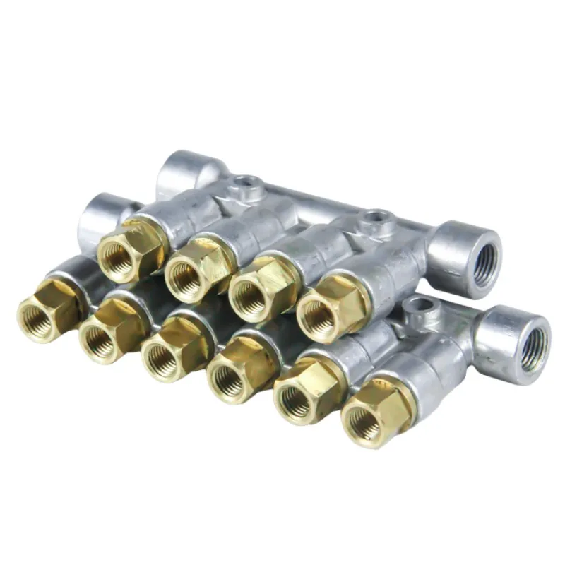 Positive displacement type oil distributor/adjustable oil distributor/oil drain lubrication fittings 2/3/4/5 position pipe