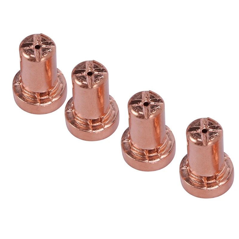 200Pcs Red Copper Extended Long Plasma Cutter Tip Electrodes Nozzles Kit For Pt31 Lg40 40A Cutting Welder Torch