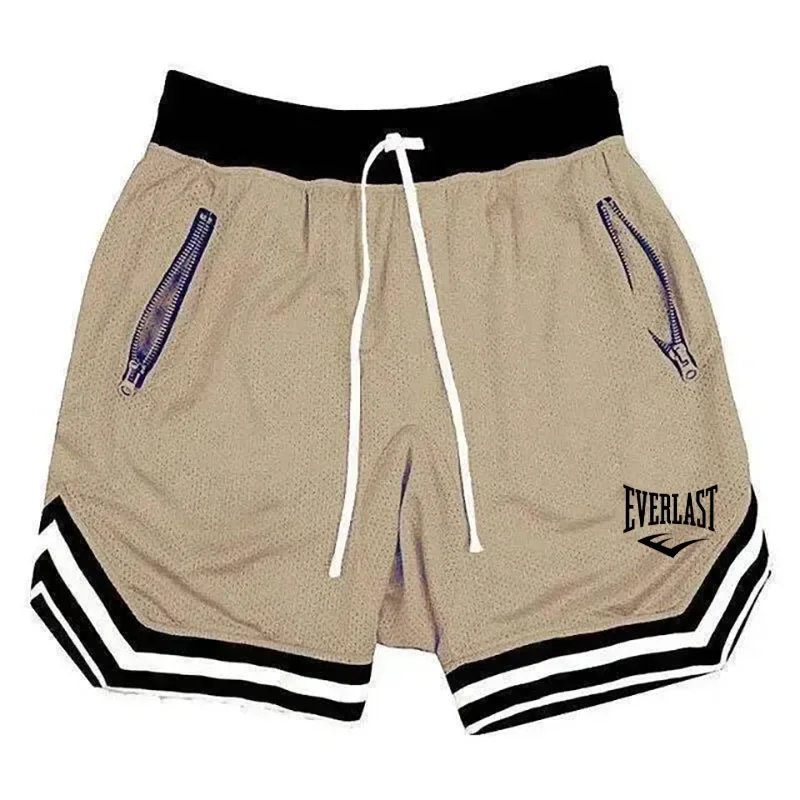 

EVERLAST Fitness Fashion Sports Basketball Shorts Men's Summer Casual Loose Breathable Mesh Shorts Fashion Hip Hop Sports Shorts