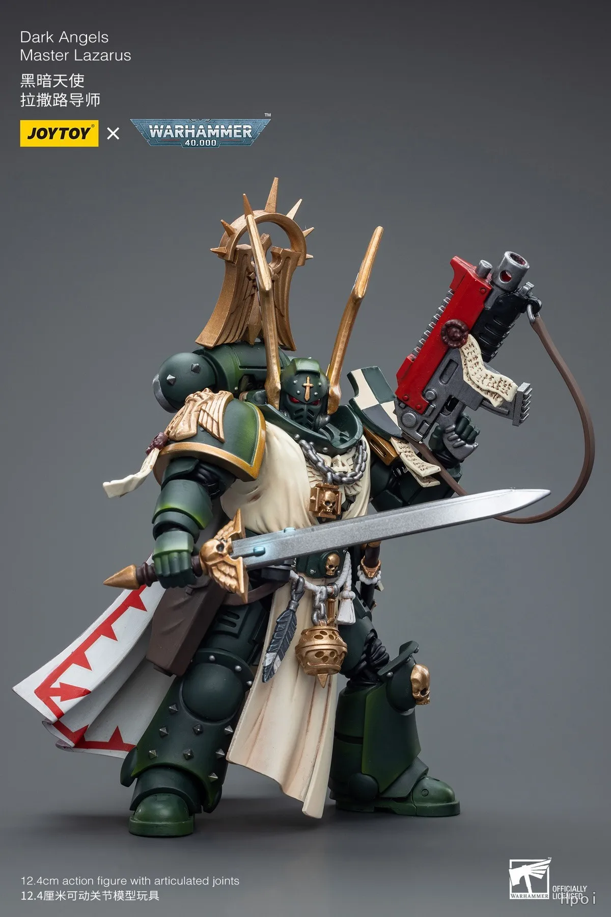 

В наличии оригинальные JOYTOY 40K Dark Angels Master Lazarus 1/18 фигурки модели игрушки подарки коллекция украшений