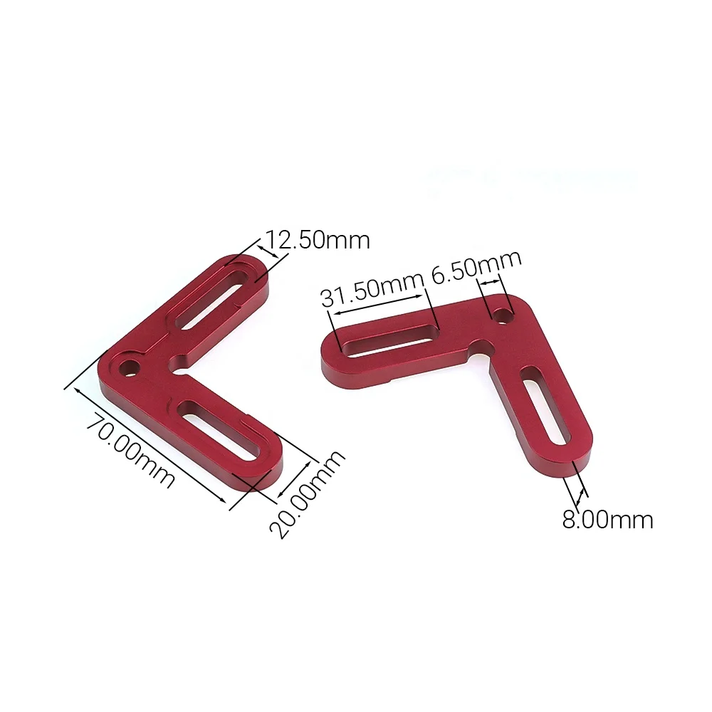 BulkMan3D High Quality Wholesale Short Corner Stop M6 Aluminium for CNC Baseboard Fixed Baseboard Bracket