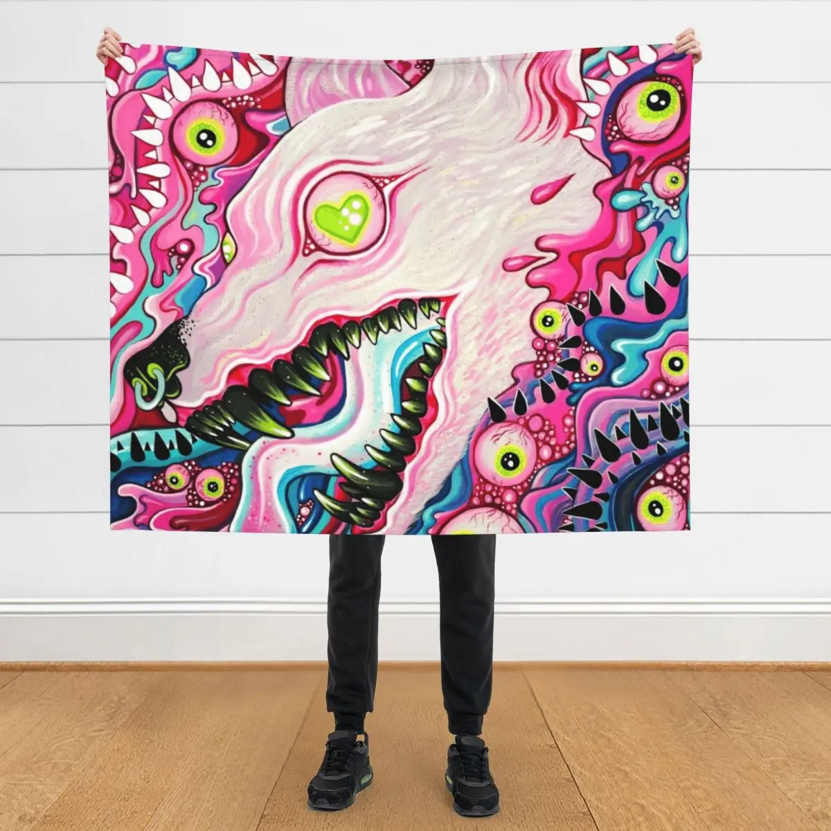

Glitterwolf Acrylic Painting Throw Blanket Multi-Purpose for sofa cosplay anime blankets ands Blankets