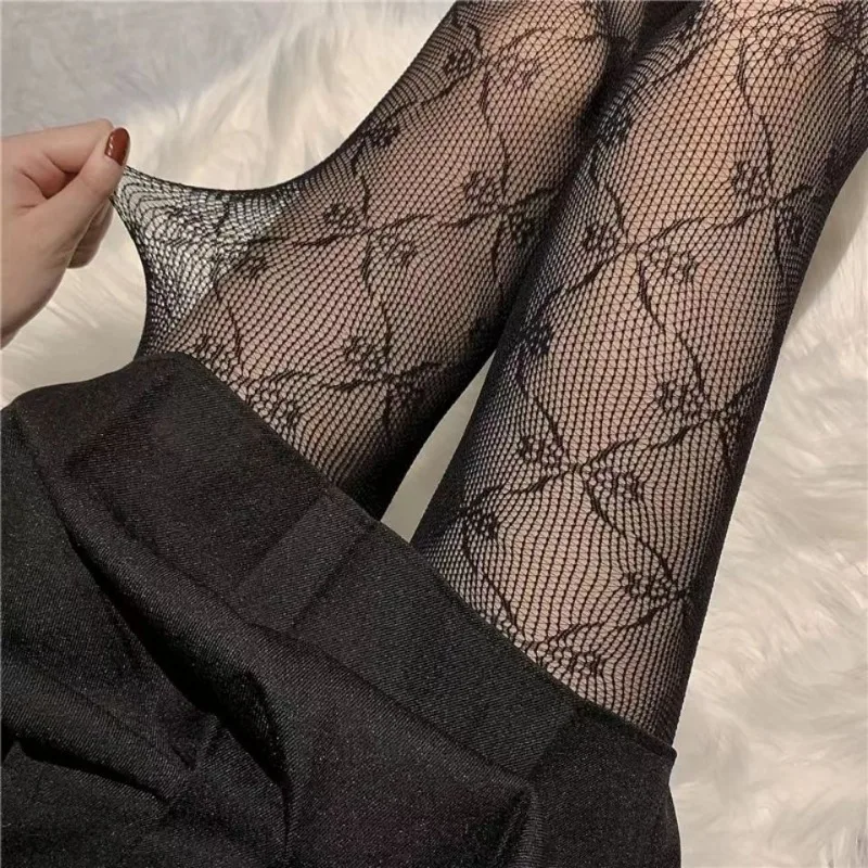 Women Sexy Cat Fishnet Stockings Girls Kawaii Kitty Cartoon Kitten Nylon Mesh Tights High Elastic Pantyhose Lolita JK Leggings