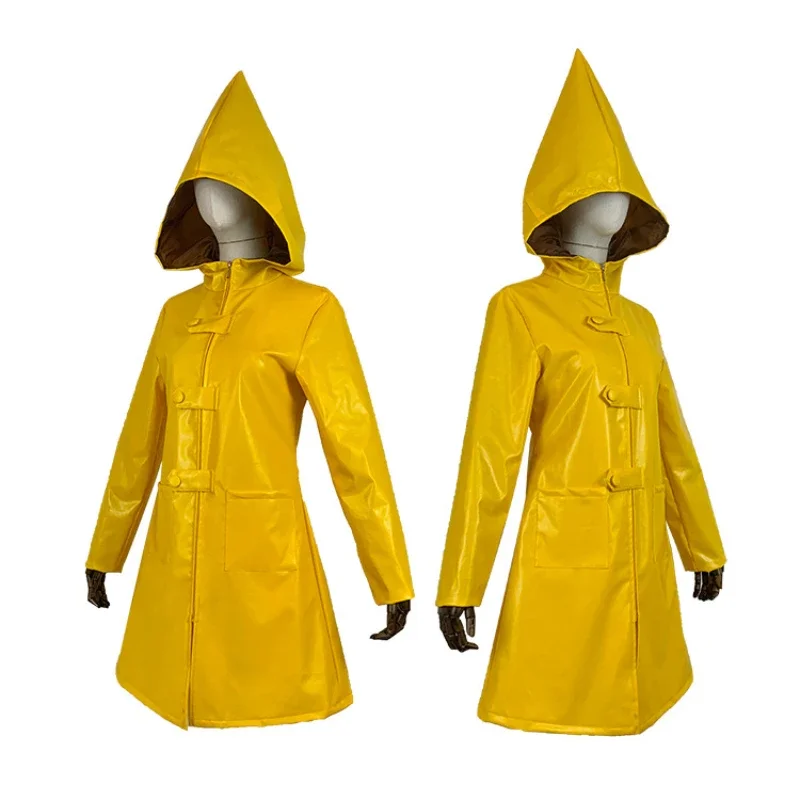 Little Nightmares Jacket Halloween Cospaly Costume Anime Six Coat Little Nightmare Hungry Kids  Unisex Carnival Party Clothes