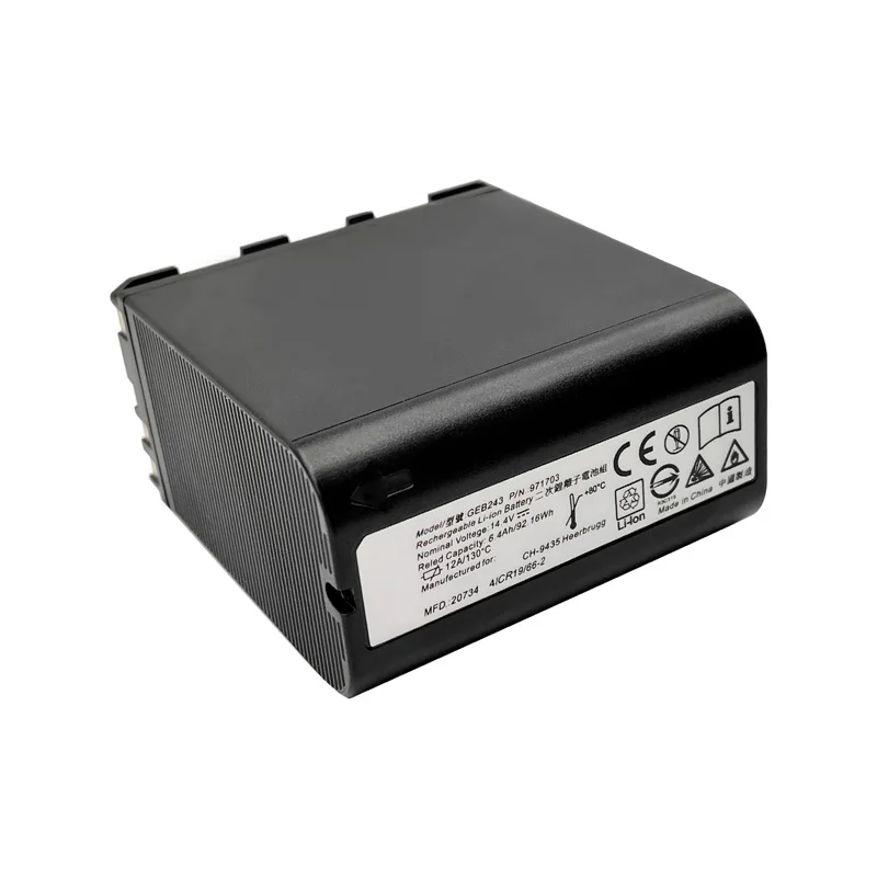 

New Black 14.4V GEB243 Battery 6400mAh For Swiss Type TS30 TM30 TS50 TS60 Surveying Construction Instruments Li-ion Battery