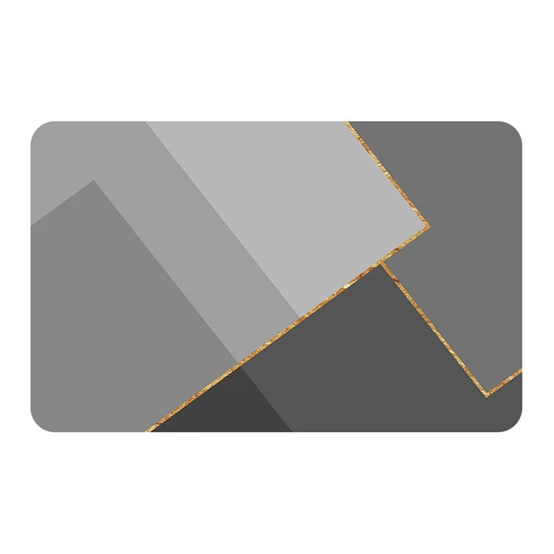 

ABJT-Super Absorbent Quick Drying Non Slip Bathroom Rug Simple Non-Slip Floor Mats 60 X 90Cm B