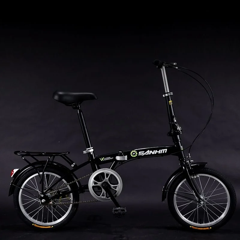 

Mini 12/16 inch folding bike for men and women adult small wheel children student single speed light kids