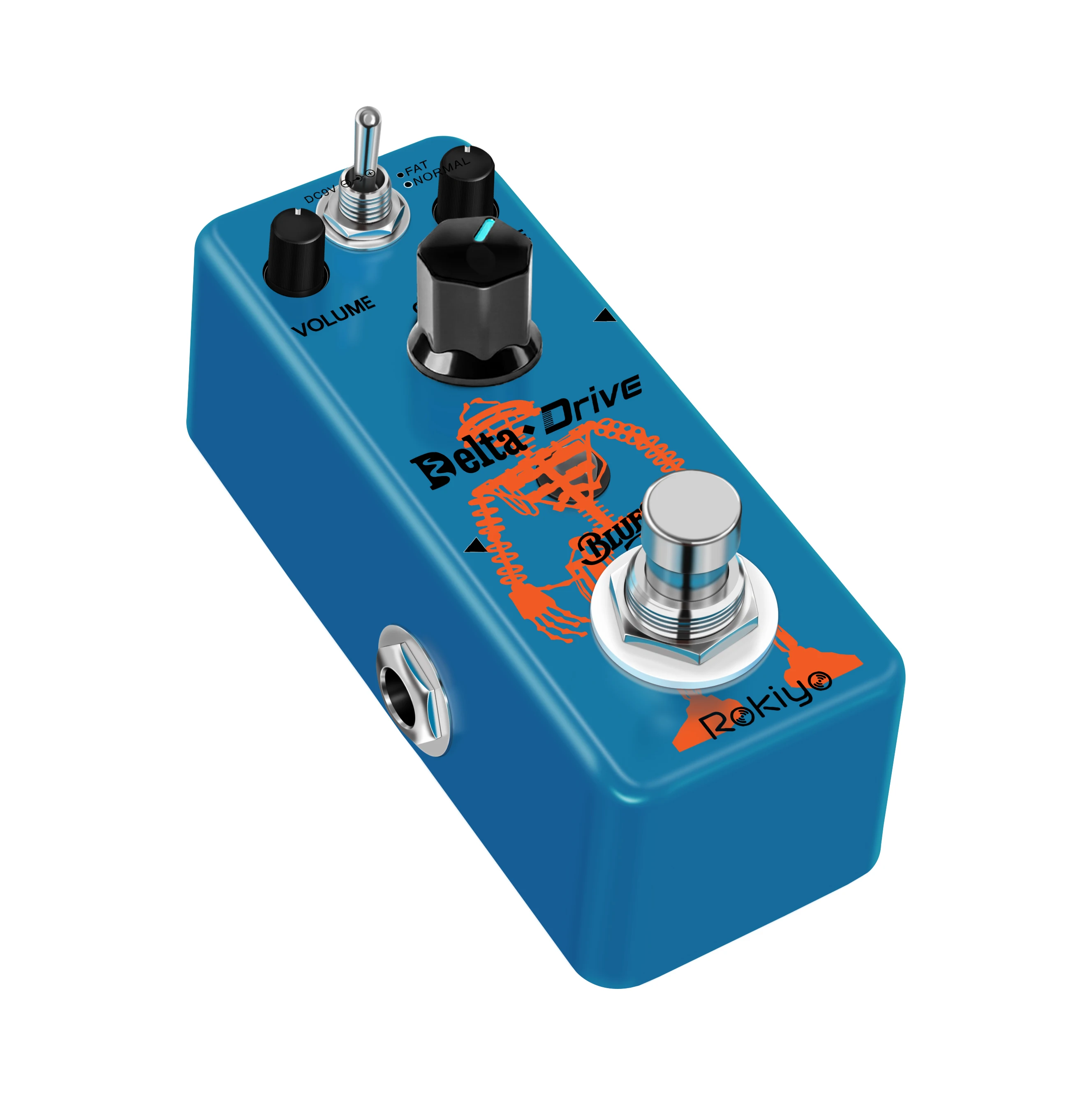 Rokiyo Delta Drive Blues Overdrive Guitar Effect Pedal Vintage Tube Blues Tone 2 Modes Stompbox for Electric Guitar & Bass view 4