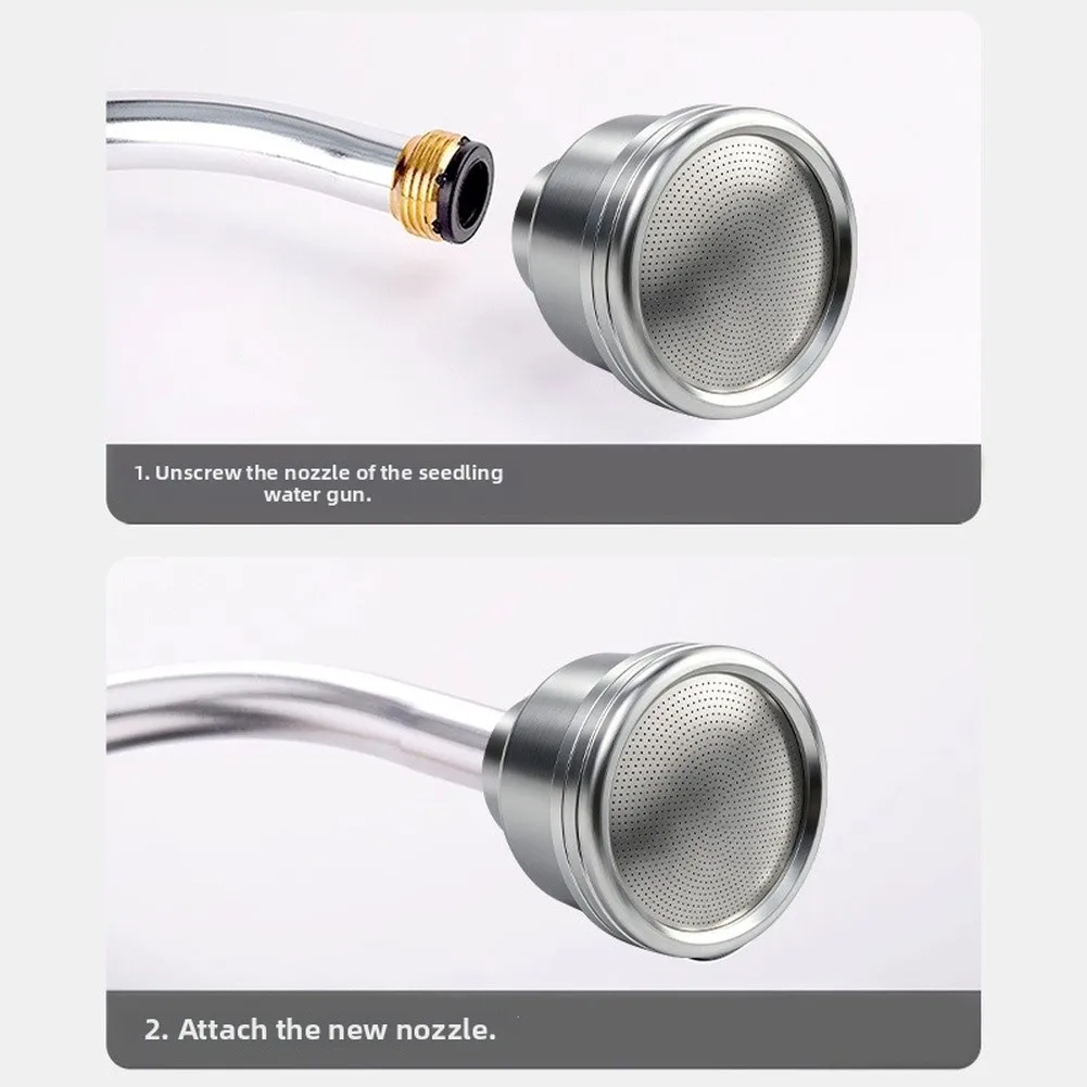 Stainless Steel Garden Hose For Nozzle with 2000 Small Holes Providing Even Mist Coverage for Sensitive Vegetation