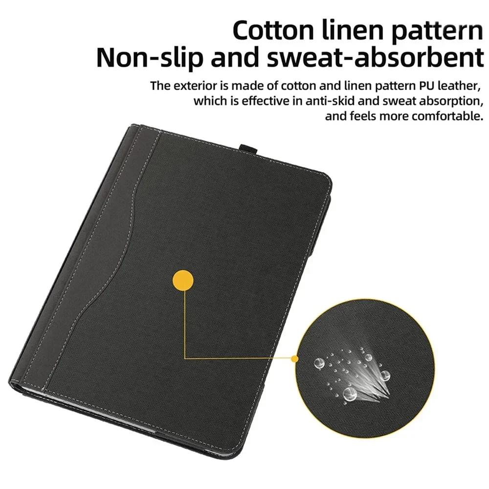 Caso para microsoft surface portátil studio tablet 14.4 polegadas couro do plutônio folio suporte capa para superfície portátil studio sleeve casos