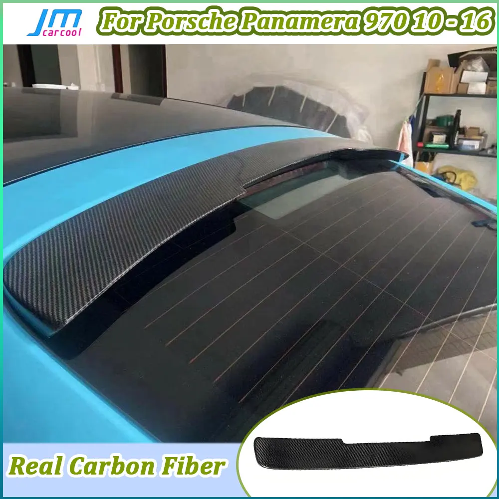 

Rear Spoiler Wing For Porsche Panamera 970 970.1 970.2 2010 - 2016 Rear Roof Spoiler Carbon Fiber Car Styling
