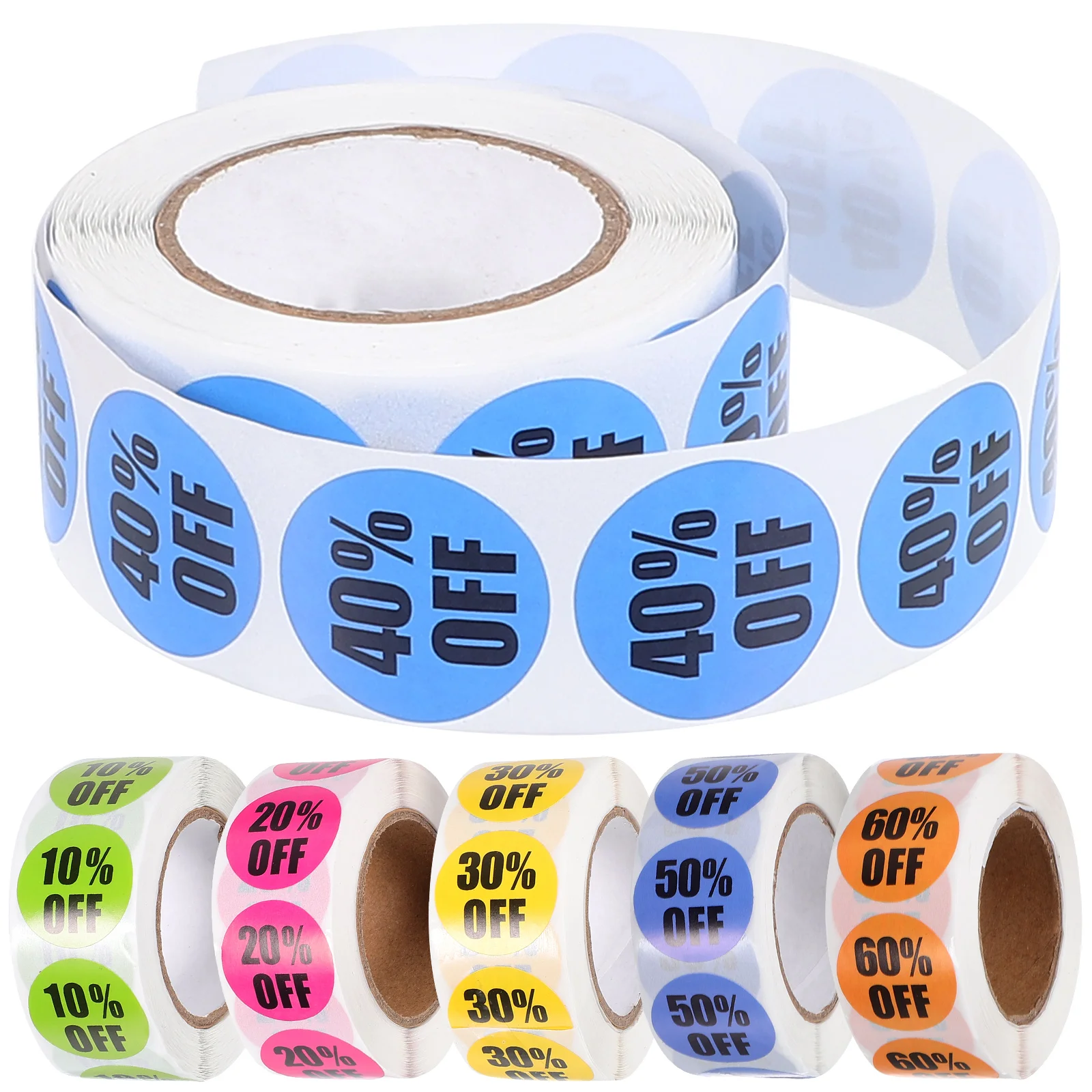 

6pcs Stickers 1 Inch Circle Retail Tags for Store Adhesive Labels Supermarket Sale Round Stickers Practical Use