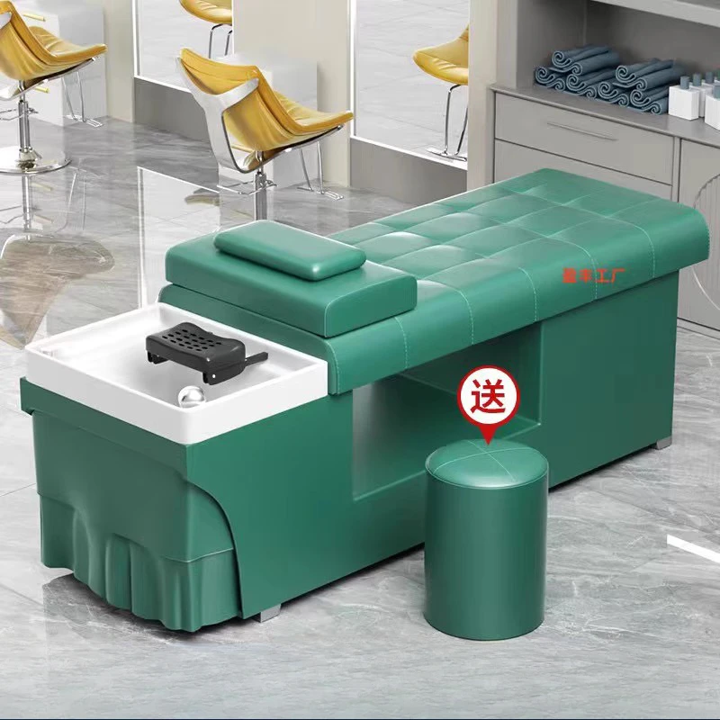 

Nordic Beauty Shampoo Chairs Barber Shop Luxury Shower Massage Shampoo Beds Ergonomics Comfort Salon Furniture Silla FYSC