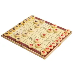 Chinese Chess Board Game Foldable Wooden 2 Player Board Games For Adults Chinese Chess Xiangqi Travel Game Set With Wooden Chess