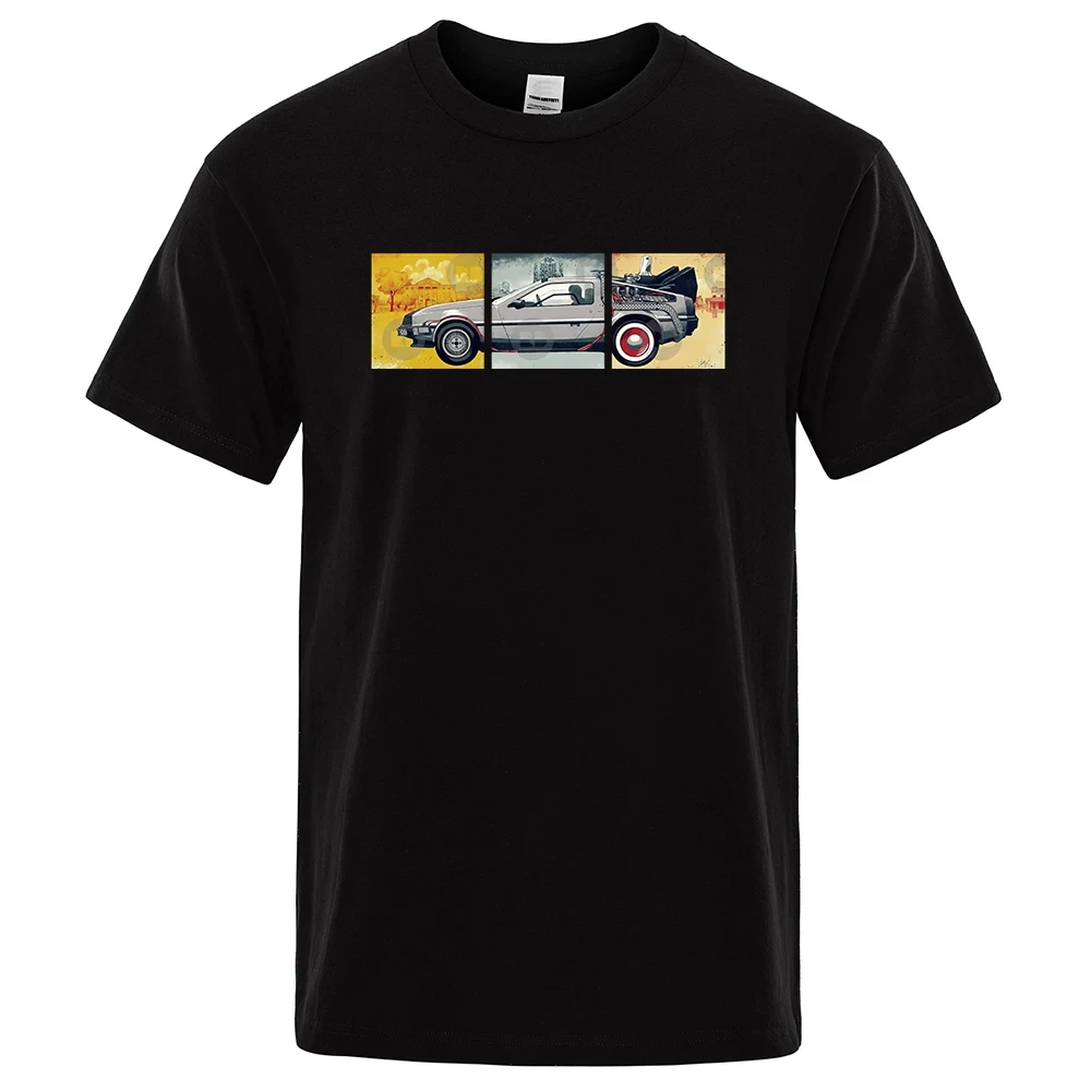 

Summer Brand Tshirt Men Classic Movie Series Back To The Future T-Shirts Fashion Funny Print T Shirt Cotton Short Sleeve Tees